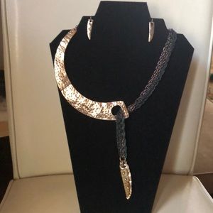 Necklace and earrings